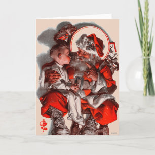 Cartes Pour Fêtes Annuelles Le recouvrement de Père Noël