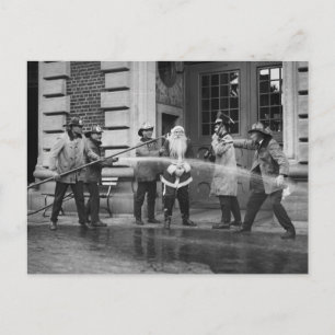 Cartes Pour Fêtes Annuelles Le réveil du Père Noël, années 1920