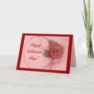 Cartes Pour Fêtes Annuelles Le ~ ROSE de VALENTINE sur le rose