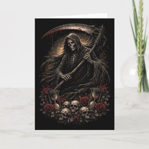 Cartes Pour Fêtes Annuelles Le Sablier du Faucheur