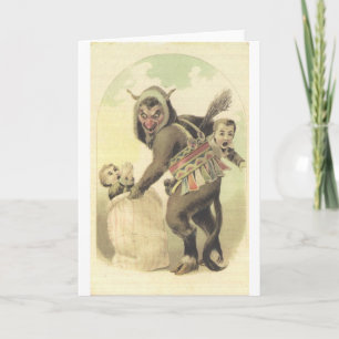 Cartes Pour Fêtes Annuelles Le sac de Krampus