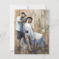 Le Salon de Coiffure en Aquarelles