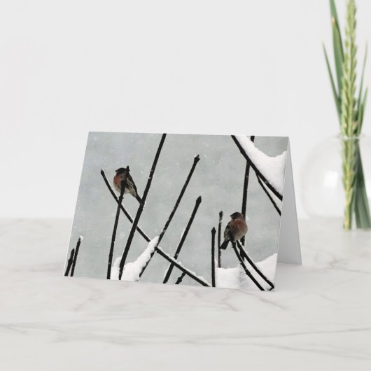 Cartes Pour Fêtes Annuelles Le silence de l'hiver (Devant)