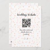 Cartes Pour Fêtes Annuelles Le site web mariage scanner code QR pour les détai (Devant / Derrière)