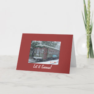 Cartes Pour Fêtes Annuelles le snow_car_of_desire, l'a laissé Sneaux !