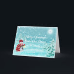 Cartes Pour Fêtes Annuelles Le Snowman Au Lune<br><div class="desc">Partagez les salutations de Noël avec ce bonhomme de neige au clair de lune.</div>