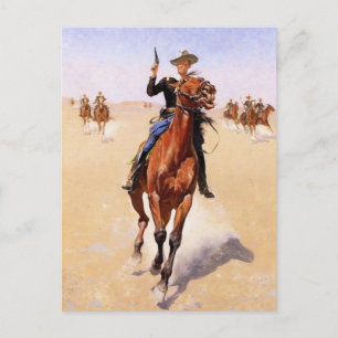 Cartes Pour Fêtes Annuelles Le soldat, oeuvre de Frederic Remington