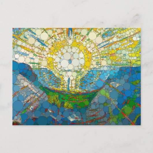 Cartes Pour Fêtes Annuelles Le soleil, points d'infini par William Morris (Devant)