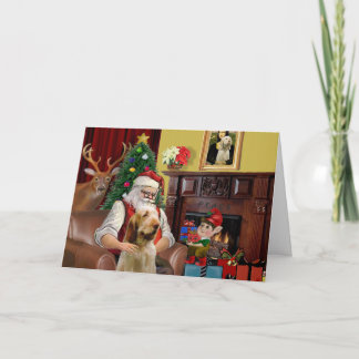 Cartes Pour Fêtes Annuelles Le Spinone Italien du Père Noël