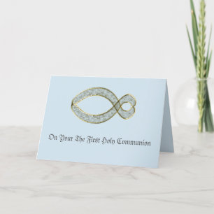 Cartes Pour Fêtes Annuelles Le symbole du Fish Christian.