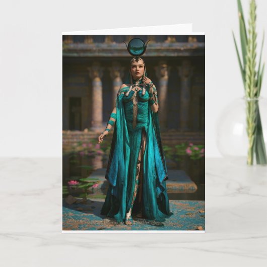 Cartes Pour Fêtes Annuelles Le temple d'Isis (Devant)