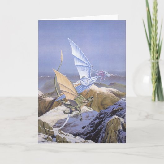 CARTES POUR FÊTES ANNUELLES LE TERRAIN DE JEU DU DRAGON (Devant)