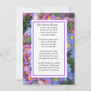 Cartes Pour Fêtes Annuelles Le tisserand divin au violet