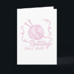 Cartes Pour Fêtes Annuelles Le tricot drôle de cadeau de crochet de tricot<br><div class="desc">T-shirt drôle de boules de métier de crochet de tricot</div>