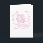 Cartes Pour Fêtes Annuelles Le tricot drôle de cadeau de crochet de tricot<br><div class="desc">T-shirt drôle de boules de métier de crochet de tricot</div>