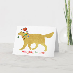 Cartes Pour Fêtes Annuelles Le triplé d'or de Noël, coquin