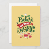 Cartes Pour Fêtes Annuelles Le Typographe du Magic Christmas (Devant / Derrière)