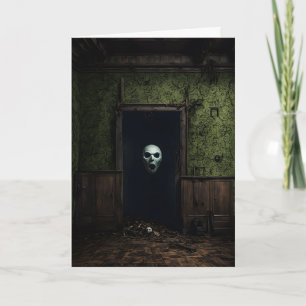Cartes Pour Fêtes Annuelles Le visage dans la salle Halloween