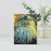 Cartes Pour Fêtes Annuelles Le visage de Père Noël (Debout devant)