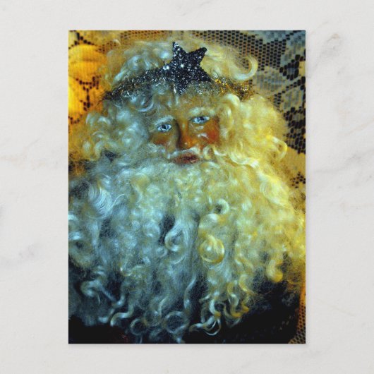 Cartes Pour Fêtes Annuelles Le visage de Père Noël (Devant)