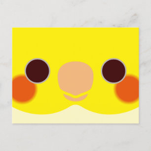 Cartes Pour Fêtes Annuelles Le visage d'un cocktail de lutino