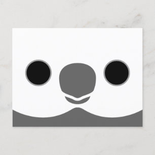 Cartes Pour Fêtes Annuelles Le visage d'un cocktail mâle à visage blanc