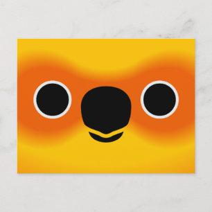 Cartes Pour Fêtes Annuelles Le visage d'un Conure soleil