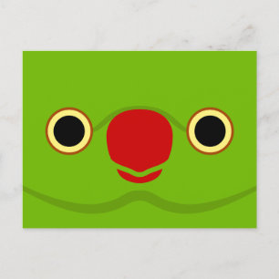 Cartes Pour Fêtes Annuelles Le visage d'une perruque à anneau Rose normal