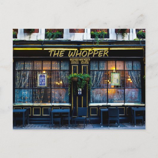 Cartes Pour Fêtes Annuelles Le Whopper Pub (Devant)