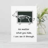 Cartes Pour Fêtes Annuelles Le X-Ray du chien (Debout devant)