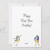 Cartes Pour Fêtes Annuelles Leap Year Ribbon Dancer (Dos)