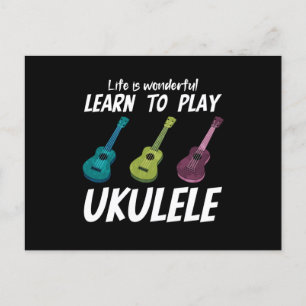 Cartes Pour Fêtes Annuelles Learn to play Ukulele