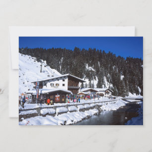 Cartes Pour Fêtes Annuelles Lech Austria Winter Holiday Card