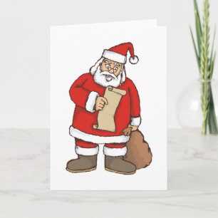 Cartes Pour Fêtes Annuelles Lecture de Père Noël