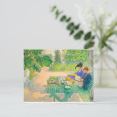 Cartes Pour Fêtes Annuelles Lecture de vacances par Carl Larsson (Debout devant)