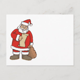 Cartes Pour Fêtes Annuelles Lecture père Noël