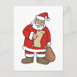 Cartes Pour Fêtes Annuelles Lecture père Noël