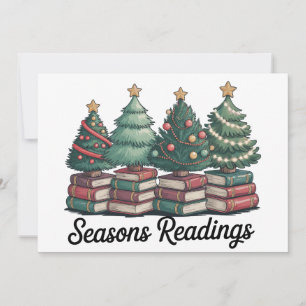 Cartes Pour Fêtes Annuelles Lectures de saisons Livres de Noël Club Vintage