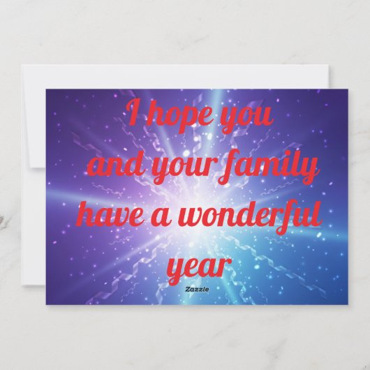 Cartes Pour Fêtes Annuelles Led New year greeting (Dos)