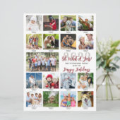 Cartes Pour Fêtes Annuelles Légendes de photos d'une année 2024 Calendrier géa (Debout devant)