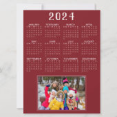 Cartes Pour Fêtes Annuelles Légendes de photos d'une année 2024 Calendrier géa (Dos)