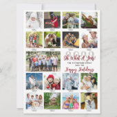 Cartes Pour Fêtes Annuelles Légendes de photos d'une année 2024 Calendrier géa (Devant)