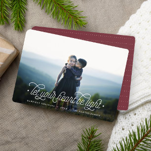 Cartes Pour Fêtes Annuelles Léger Photo horizontale simple et élégante