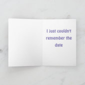 Cartes Pour Fêtes Annuelles L'éléphant oublie l'anniversaire (Intérieur)