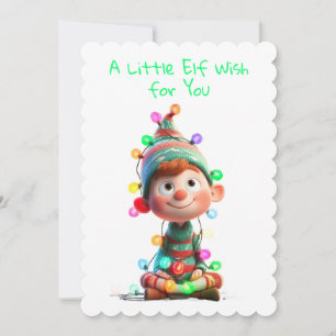 Cartes Pour Fêtes Annuelles L'Elfe Enchanté La Magie de Noël du Pôle Nord