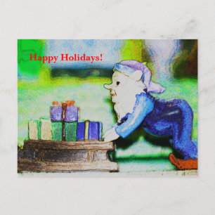 Cartes Pour Fêtes Annuelles L'elfe occupé par Shirley Taylor