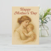 Cartes Pour Fêtes Annuelles L'Embrace de la mère (Debout devant)