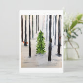 Cartes Pour Fêtes Annuelles l'encounter en hiver (Debout devant)