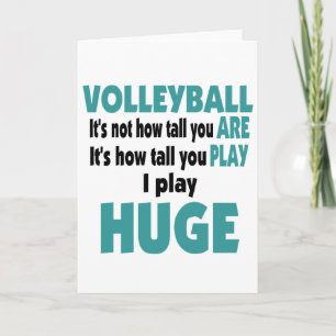 Cartes Pour Fêtes Annuelles L'énorme VolleyChick