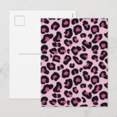 Cartes Pour Fêtes Annuelles Leopard (Devant / Derrière)